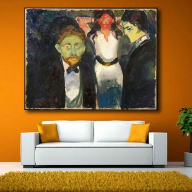 Πίνακας σε καμβά με Ζωγραφική Edvard Munch Jealousy